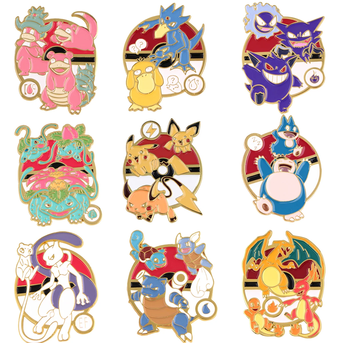 Kawaii Anime Enamel Pins Collect Cool Brooch Clothes Backpack Lapel Badges Fashion Jewelry Accessories For Kids Friends Gifts