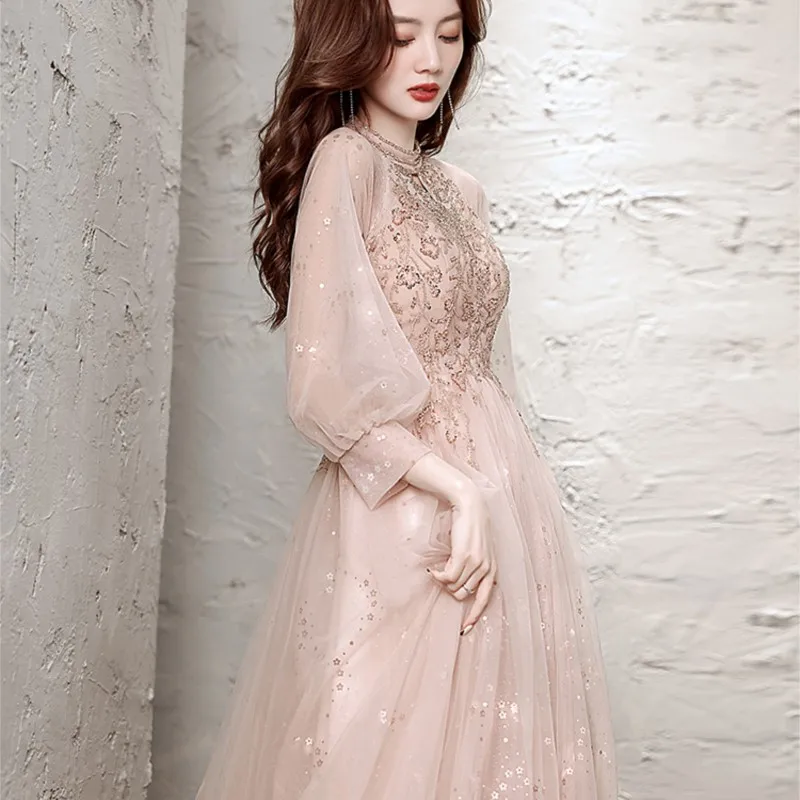 

Evening Dress Women's New Banquet Vocal Music Art Test Temperament Entry Niche Fairy Host