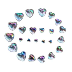 White AB color crystal Heart rhinestone flat back 4mm&5mm&6mm&8mm&10mm optional Rhinestone decoration