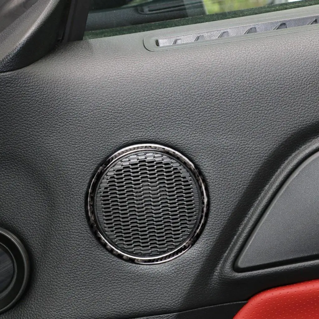 2 Pc Car Door Audio Speaker Strip Cover for 85mm Diameter, Interior