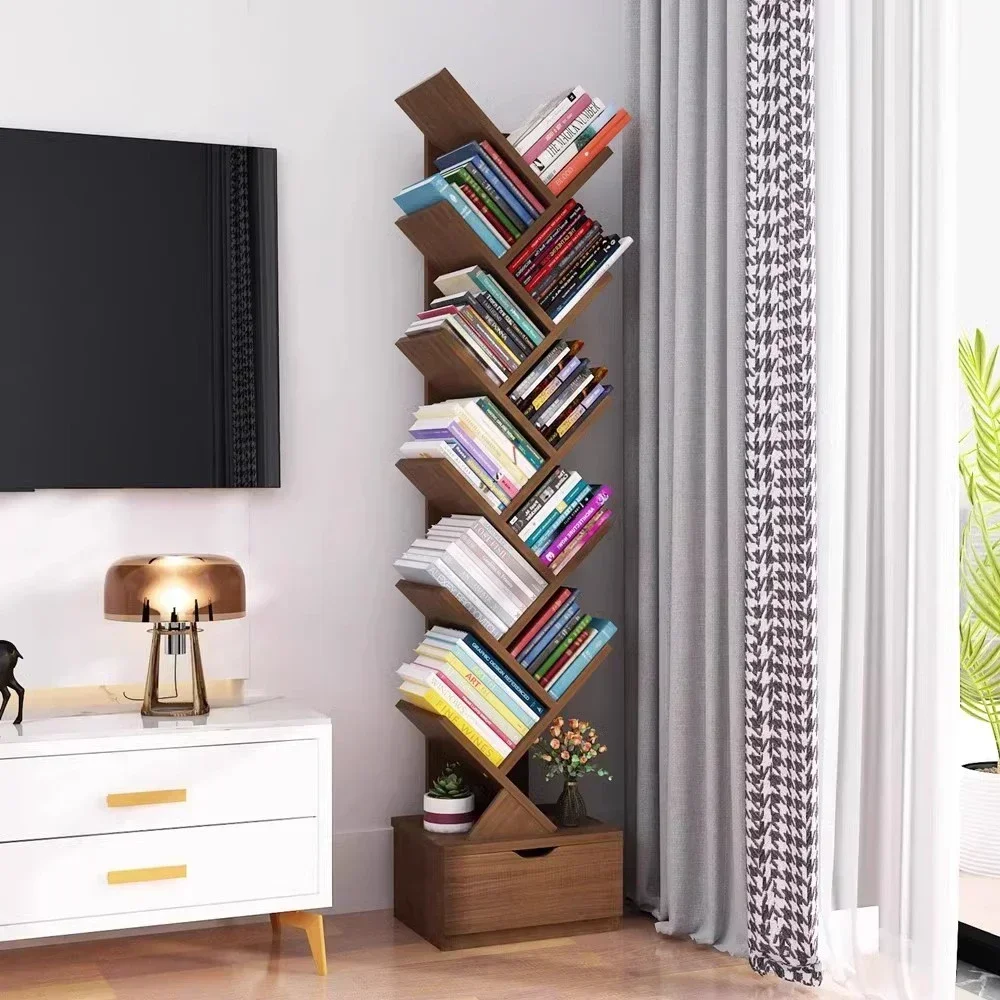 

Children's bookshelf storage shelf floor-to-ceiling simple modern wall tree-shaped simple small living room bookcase