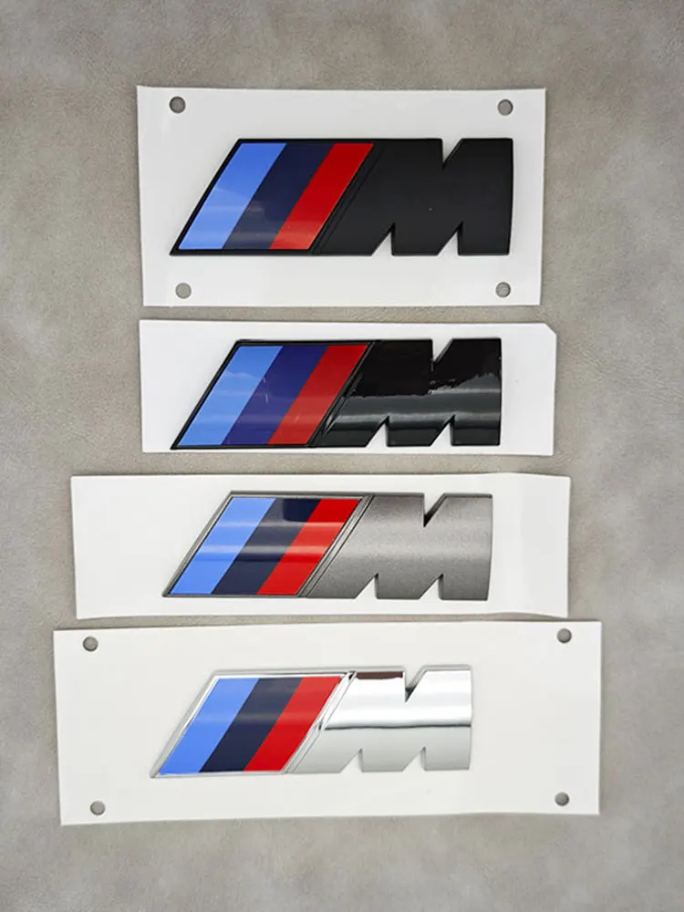 Etiquetas do logotipo do ABS 3D BMW M, crachá traseiro do tronco, emblema lateral do pára-choque,