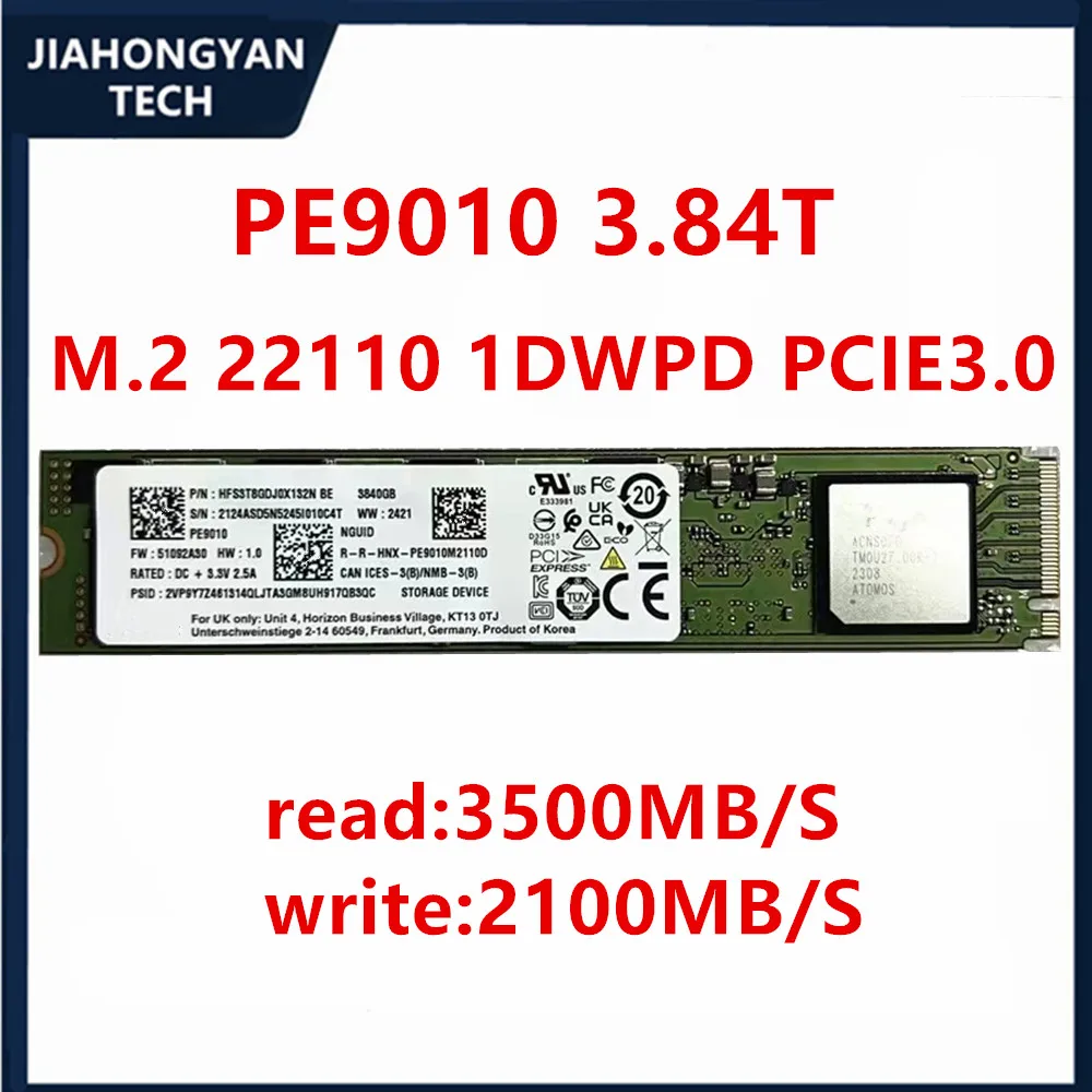 New original For SK hynix PE9010 3.84T M2 22110 PCIE NVME enterprise SSD SSD 1DWPD