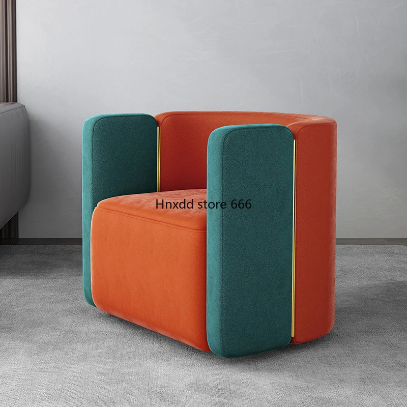 Fabric single rotatable sofa chair