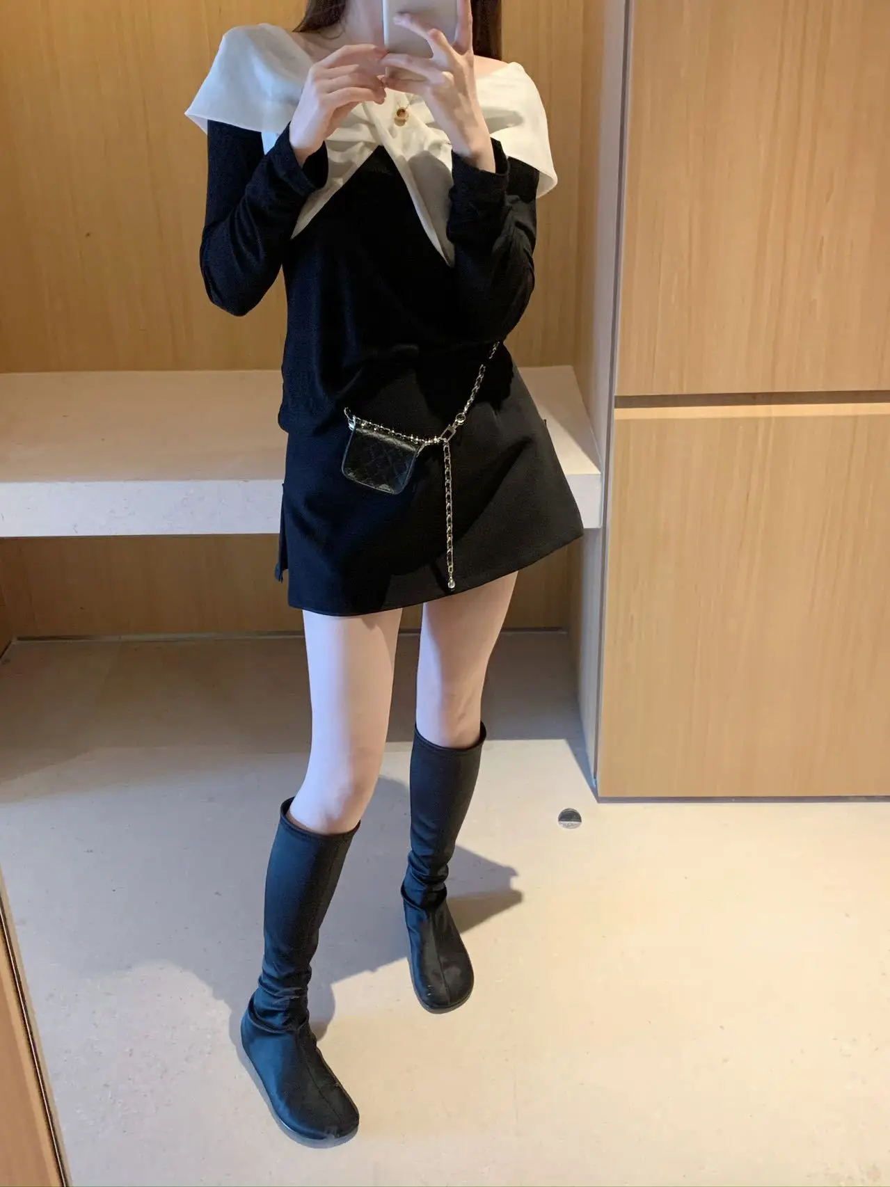 

Вязаный топ Lilians Designed Color Block на одно плечо с длинным рукавом для женщин, весенний сезон, для повседневной носки