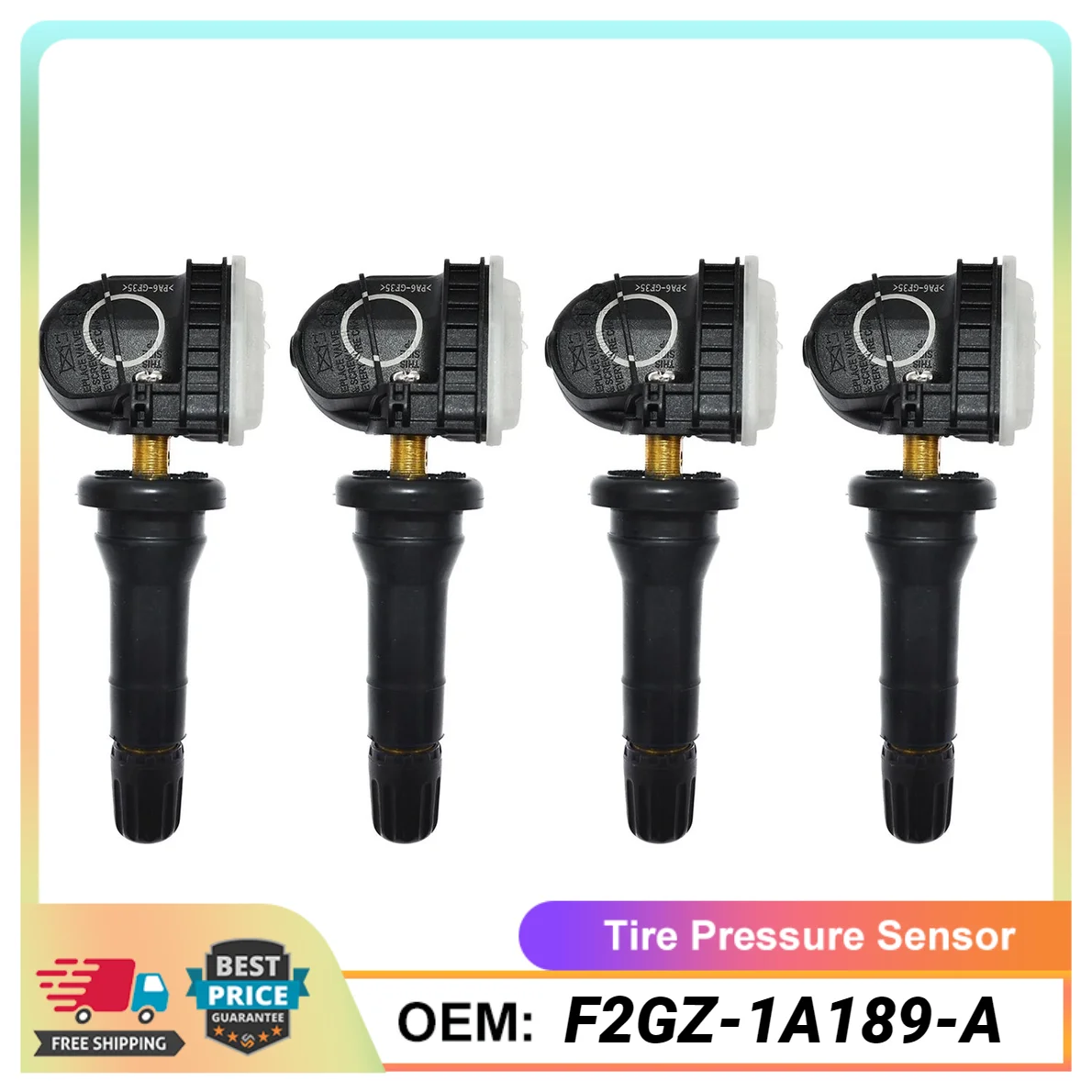 

4PCS TPMS Sensor F2GZ-1A189-A Tire Pressure Monitoring for Ford F150 MUSTANG EDGE 2015-2018 Lincoln MKX 2016-2020 Ranger