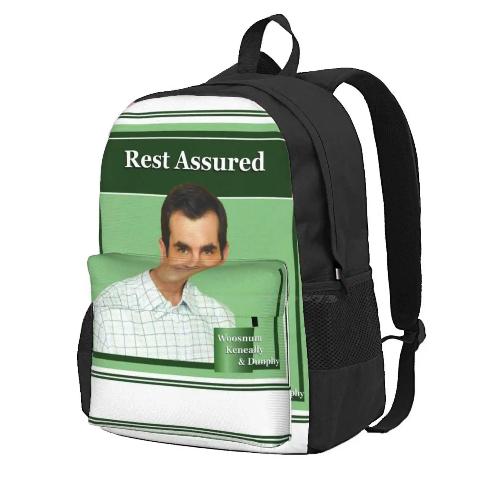 Phil Dunphy Rest Assured Hot Sale Schoolbag Backpack Fashion Bags Modern Family Phil Dunphy Claire Dunphy Gloria Mannu Mofy