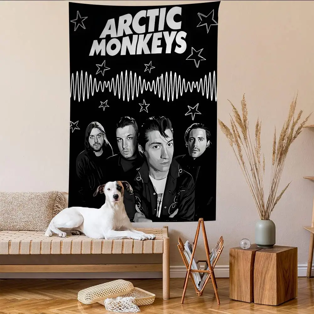A-Arctic-Monkeys Indie-Rock Tapestry Art Printing Japanese Wall Tapestry Anime Wall Hanging Home Decor