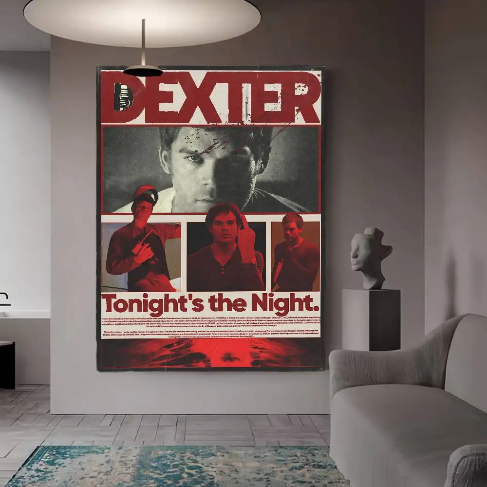 D-Dexter مايكل C.Hall تلفزيون كلاسيكي نوعية جيدة يطبع وملصقات غرفة خمر المنزل بار مقهى ديكور الجمالية الفن طلاء جدران #5