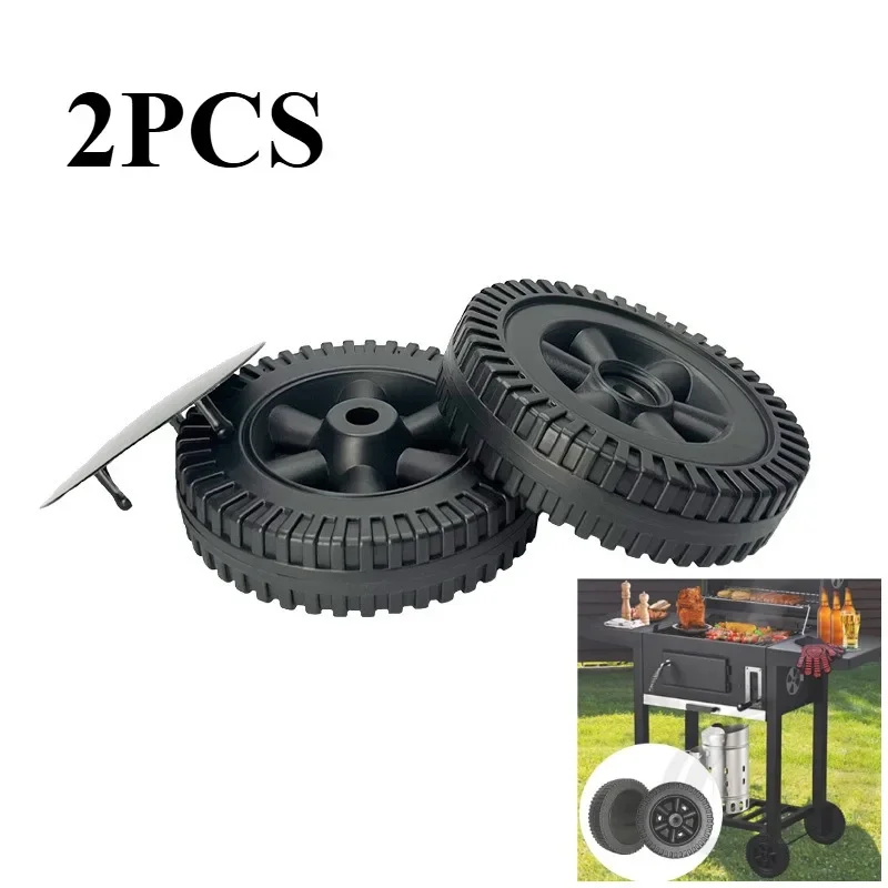

Набор из 2 колес для гриля, 6-дюймовые колеса для газовых грилей и других брендов, черные грили для барбекю, кухонные аксессуары