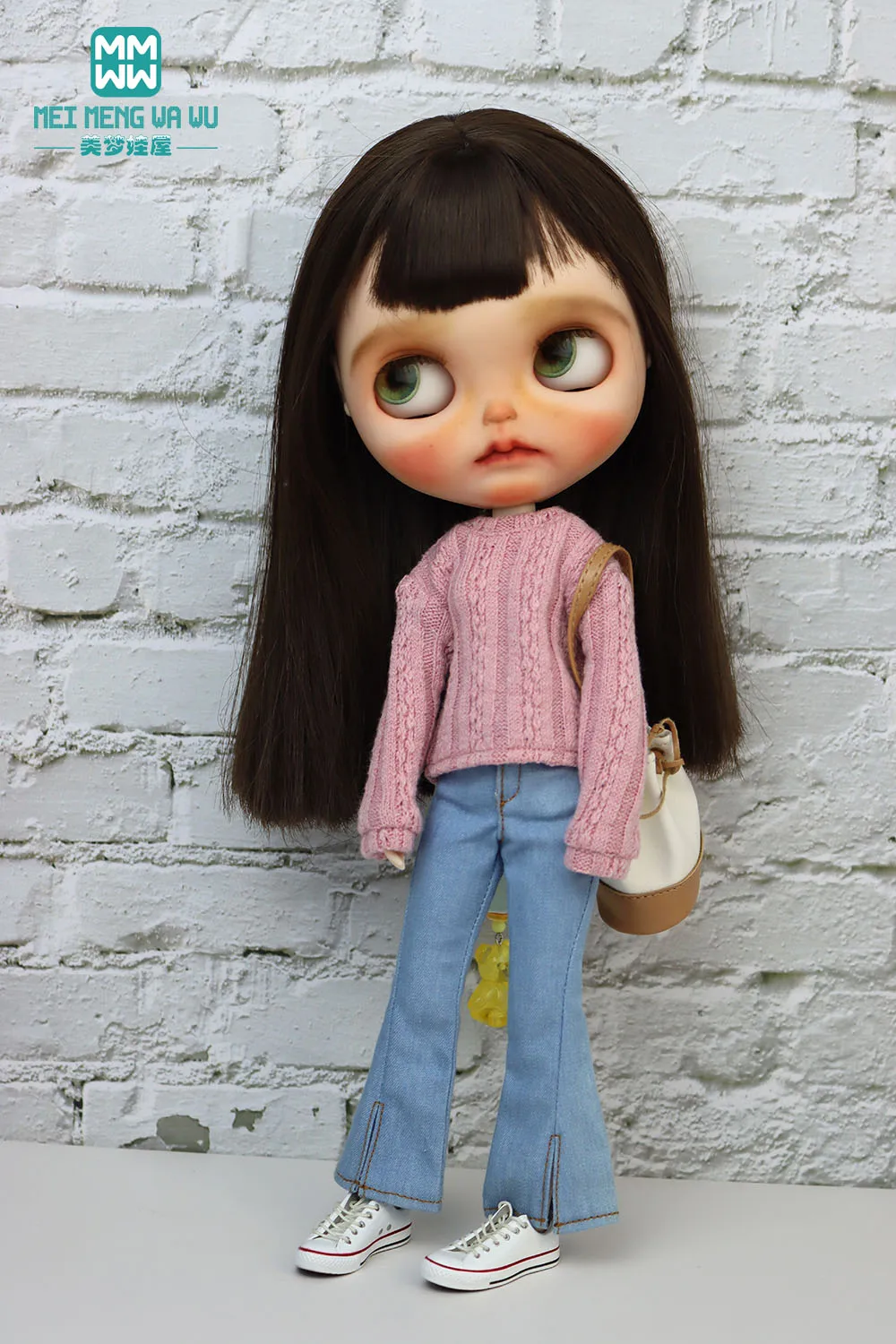 Kleding voor pop modieuze trui vest Past 28 cm Blyth amazon OB22 OB24 Speelgoed Gift