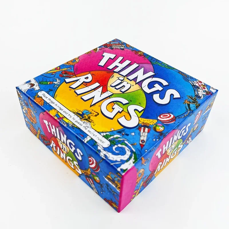 Cose in Rings Gioco da tavolo interattivo 2-6 giocatori Divertimento per notti di gioco Eventi aziendali Versioni cinesi inglesi di giochi da tavolo
