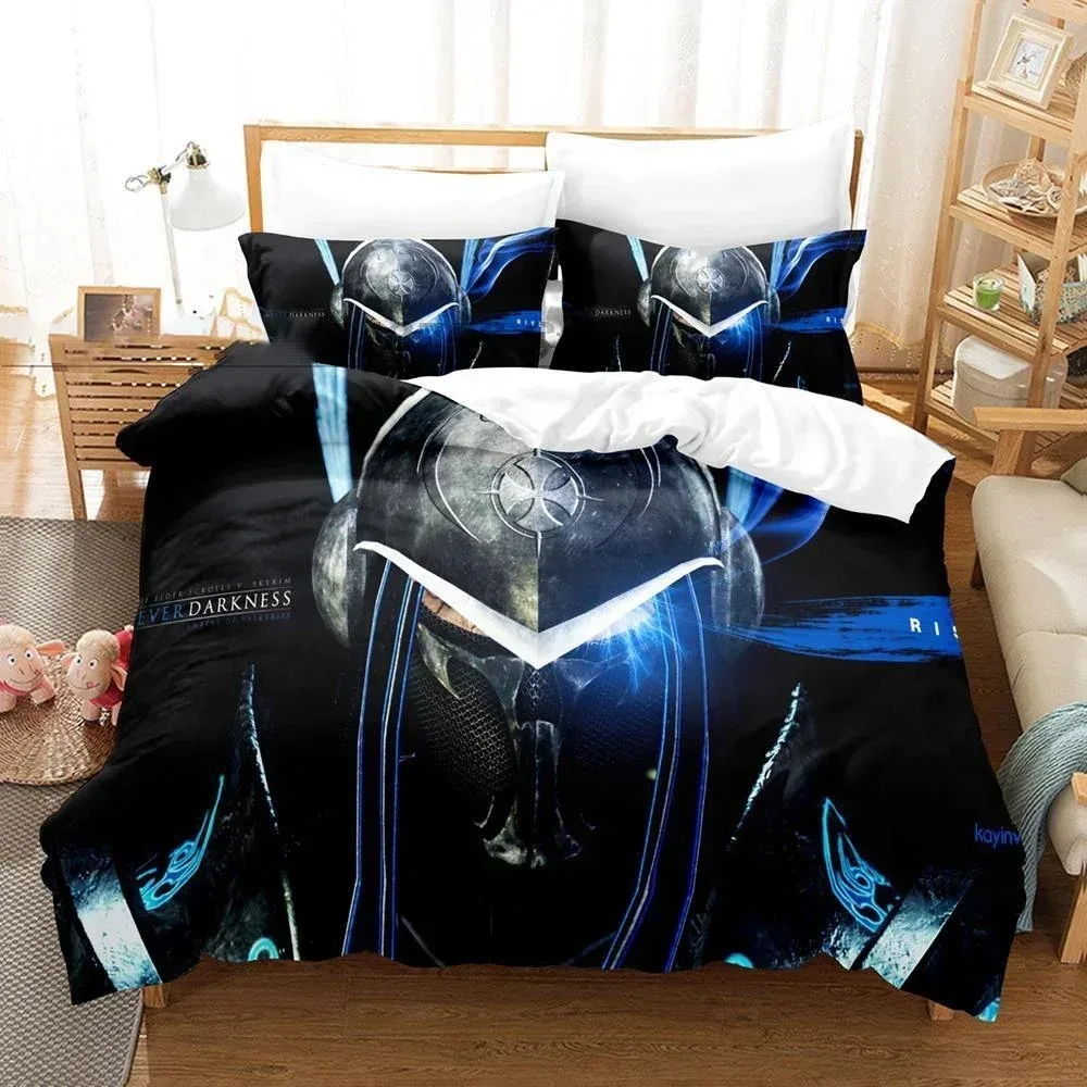 

Skyrim Elder Scrolls 3D NEW Duvet Cover Pillowcase Bedding Set Adult Boy Girl Bedroom Decoration Children Single Double Large