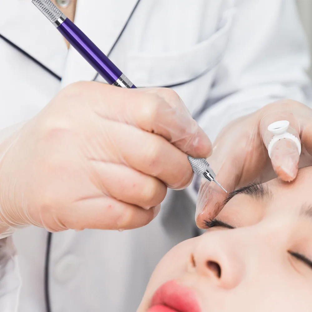 Nuova penna per tatuaggio manuale per sopracciglia Microblading a doppia testa in alluminio per penna da ricamo per sopracciglia ricamata per trucco permanente