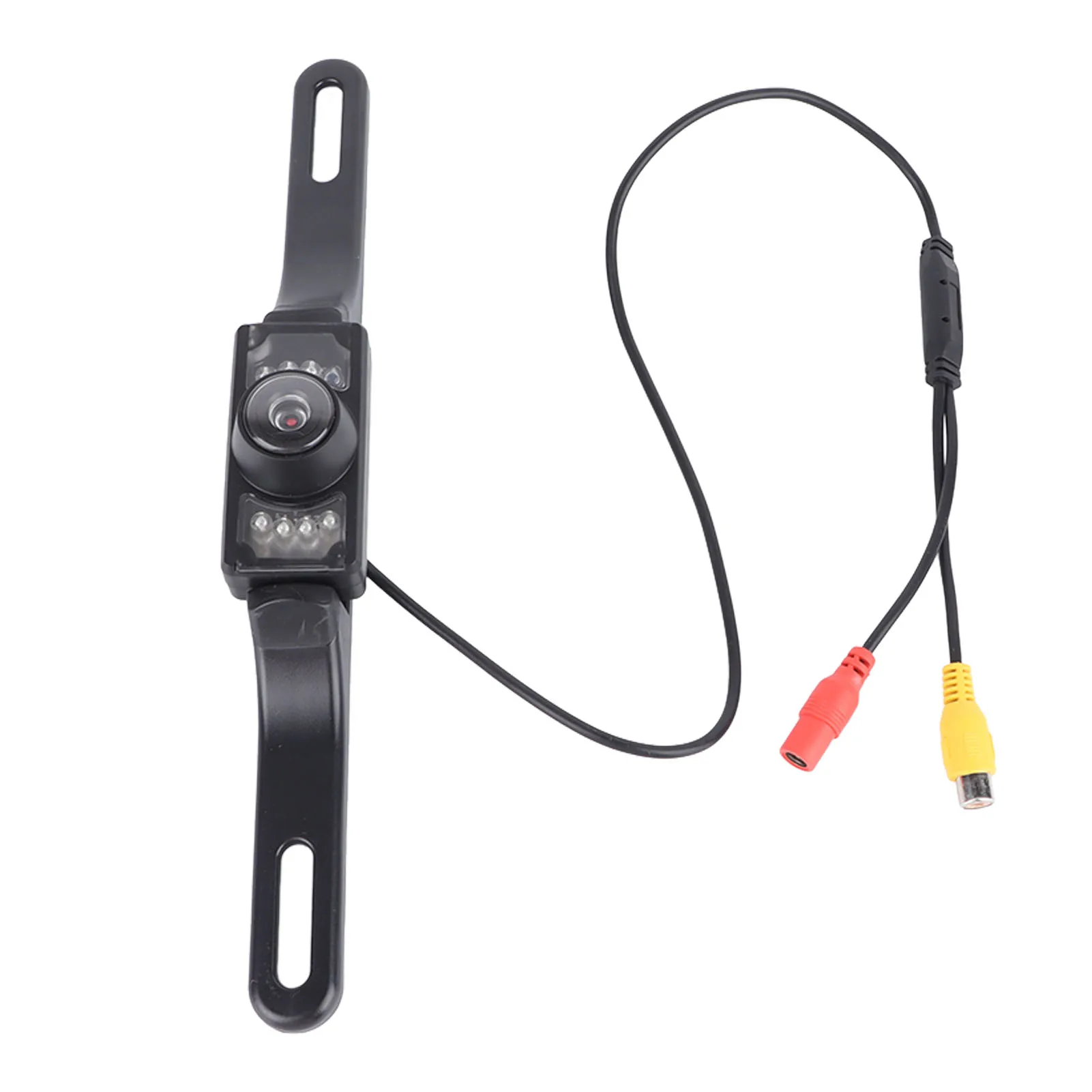 Long License Plate Frame Camera Simple Installation 8 Lights Night Vision Waterproof Vehicle Mounted Camera for Cars