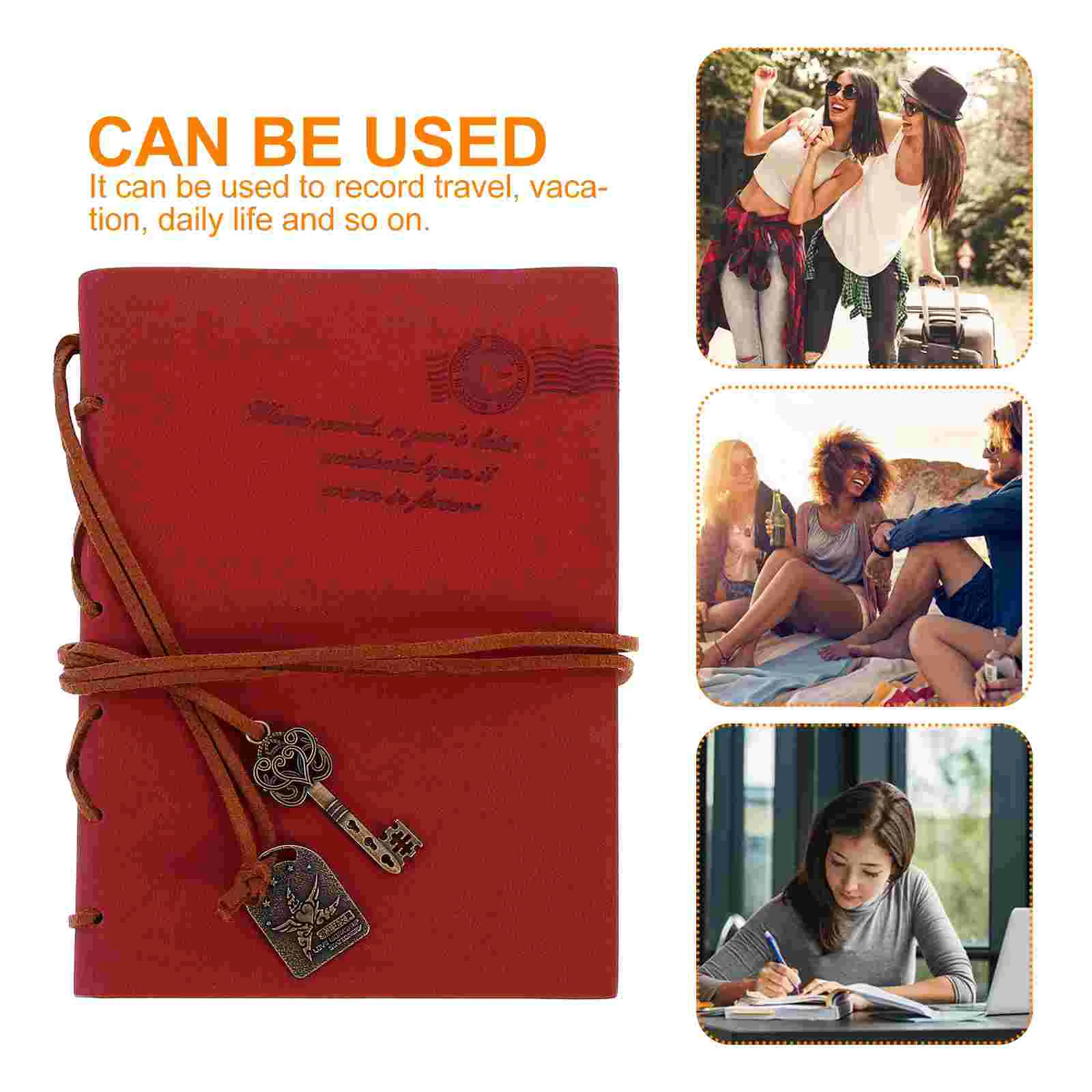 Note Pads Blank Notebook Journal Cute Travel Diary Vintage PU Cover Work