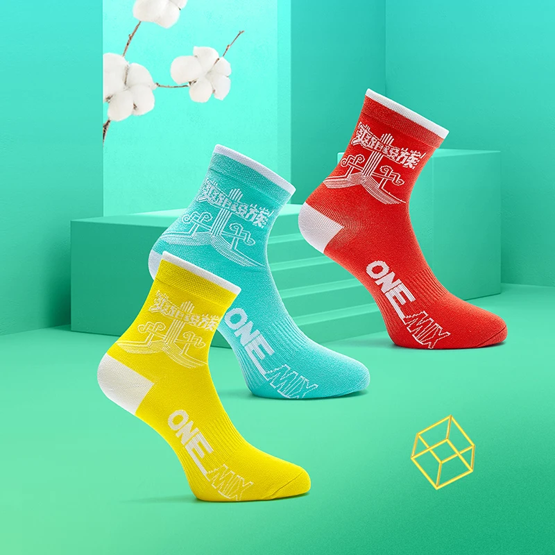 

ONEMIX new Men Sports Socks Comfortable Soft Indoor Casual Training Cotton Socks For Running Socks