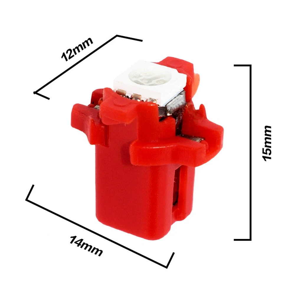 10pcs B8.3D 12V LED Lamp Holder For Instrument Light Dashboard Light Shifter Light  A/C Panels And Other Gauges Light