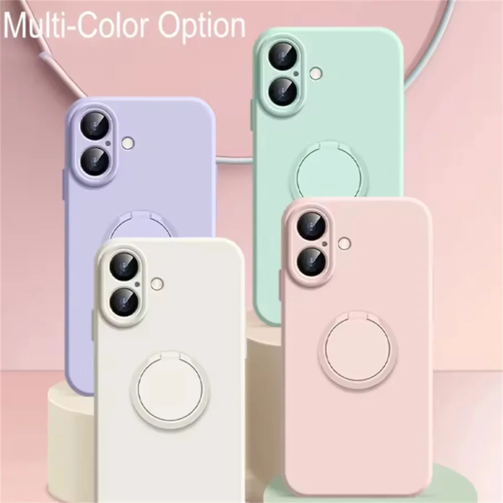 حافظة فاخرة أصلية من السيليكون السائل لهاتف آيفون 16 15 ProMax 14 15 16 Plus 13 12 Mini 11 X XR مع حزام غطاء ناعم