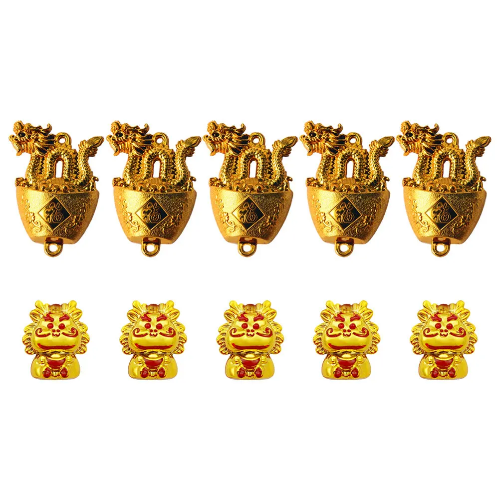 

10pcs Chinese Dragon Pendants Vintage Charms For Women Diy Necklace Jewelry Making Gift Pendant Charm Ornaments Decor