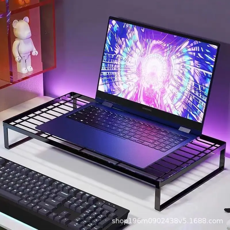 Laptop Stand Dormitory Storage Heat Dissipation Barbecue Rack Desktop Height Increase Computer Height Increase Stand