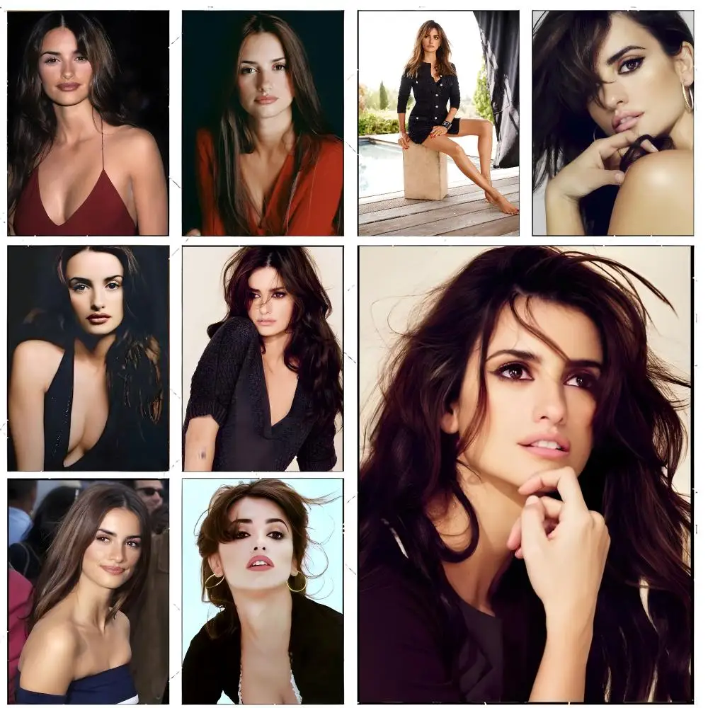 Award-Winning Spanish Actress Penelope Cruz Poster Premium Decor Art & Gift for Household Lounge Home Ornaments