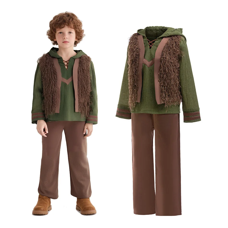 

Boy Halloween Costume Dragon Trainer The Same Three-piece Costume Hiccup Role Playing Clothes Vikings Daily Casual Outfit