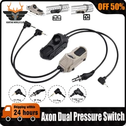 WADSN Airsoft Axon Tactical Dual Function Pressure Remote Switch Tail SF/2.5/3.5/CRANE PLUG Surefir M300 M600 Scout Light Switch