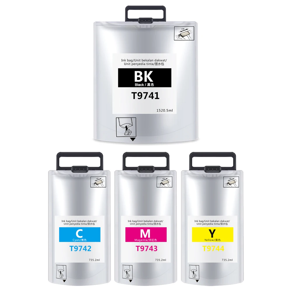 T974 T9741 T9742 T9743 T9744 Replacement Ink Pack For Epson WF-C869 WF-C869R WF-C869RDTWFC WF-C869RDTWF Ink Cartridge