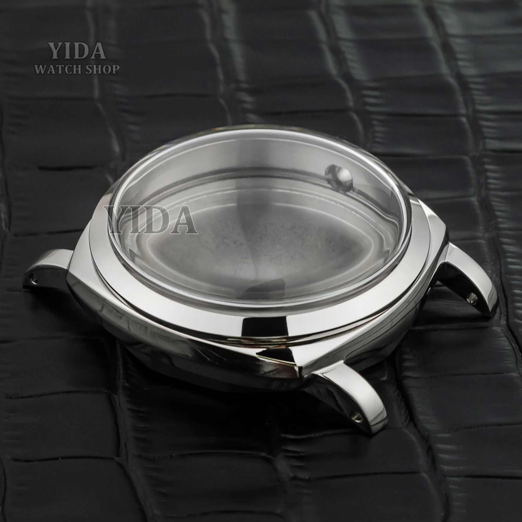 Caja de reloj Mod Vintage de 47mm, caja Retro de acero inoxidable, espejo de burbuja de zafiro de 10ATM para movimiento PAM 6154 ETA6497/6498/ST3600