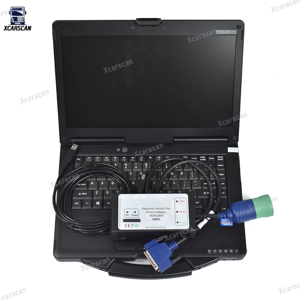 CF53 laptop 380002884 Protcol Adapter DPA5 Diagnostic Kit Electronic Service Tool Diesel Engine Electronic Service Diagnostic