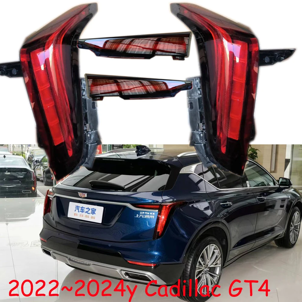 1pcs Car bupmer tail light for Cadillac GT4 taillight LED 2022~2024y car accessories DRL fog for Cadillac GT4 rear light