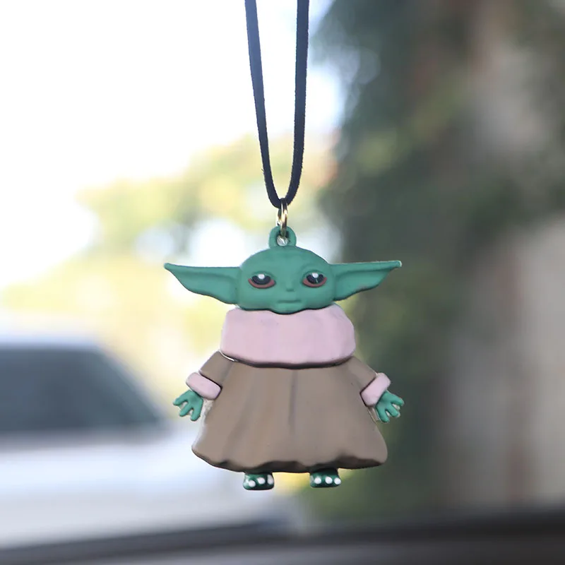 Cartoon Disney Animation cutness Strong Baby Yoda Pattern collana con ciondolo collana con catena in resina epossidica gioielli