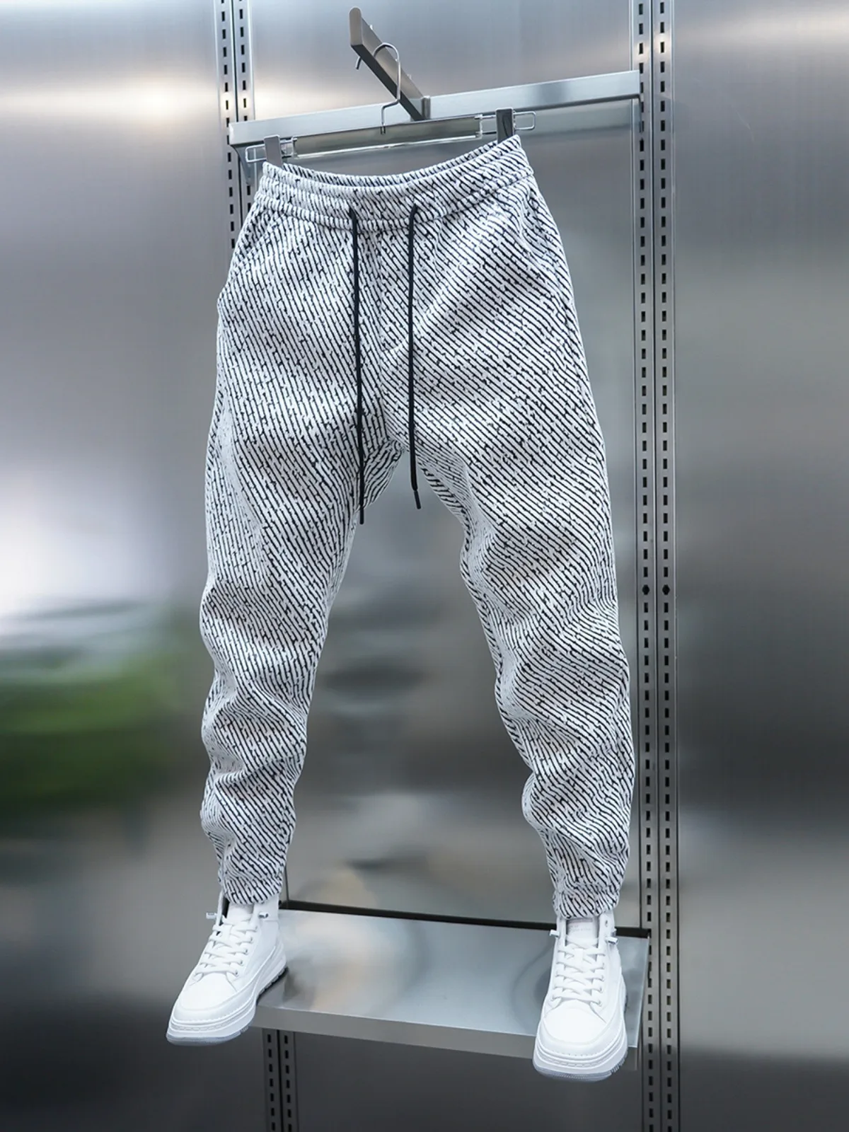 

Мужские эластичные повседневные брюки свободного покроя Spor Sle осень-зима новые модные свободные спортивные штаны с манжетами из полиэфирного волокна