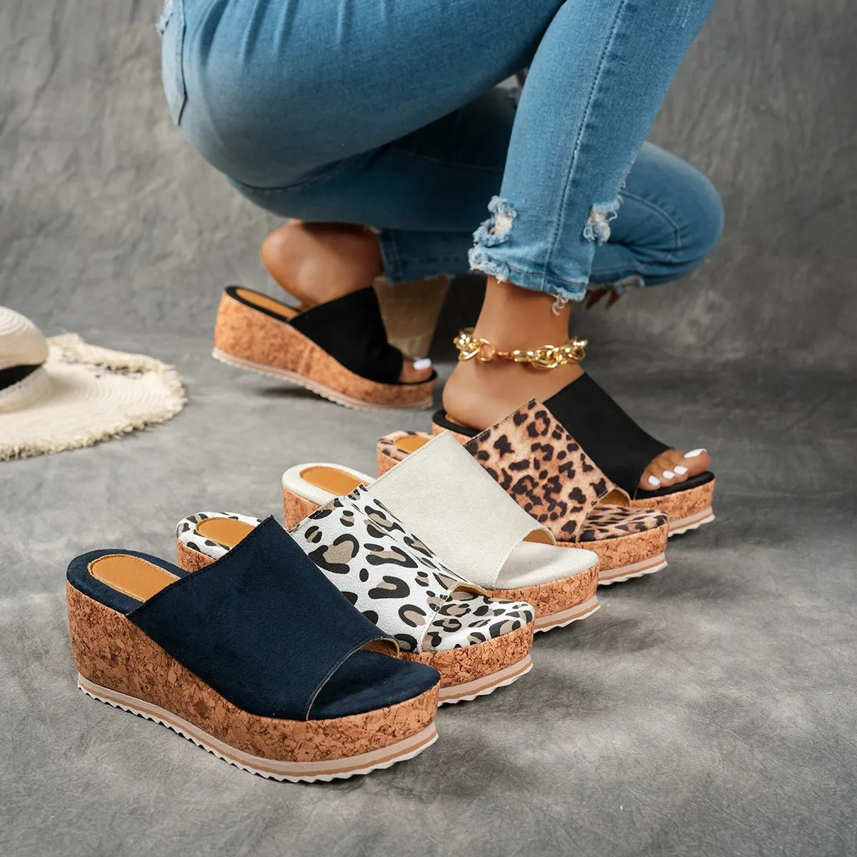 2026 New Women Platform Sandals Summer Non Slip Walking Shoes Women Party Designer Outdoor Wedge Sandals Sandalias De Mujer