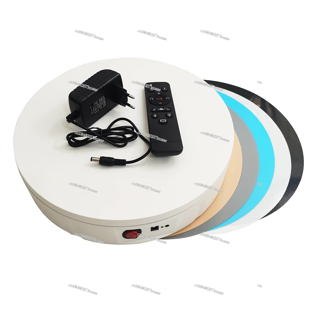 

30CM Electric Turntable Display Stand Remote Control Rotary Table Photography Rotating Platform Load 150KG 20-60S/R Adjustable