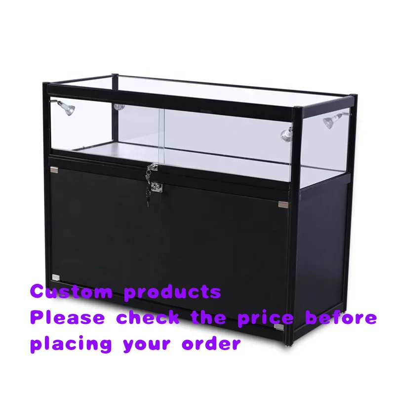 custom.Factory Customized Glass Display Showcase Led Light Glass Display Cabinet