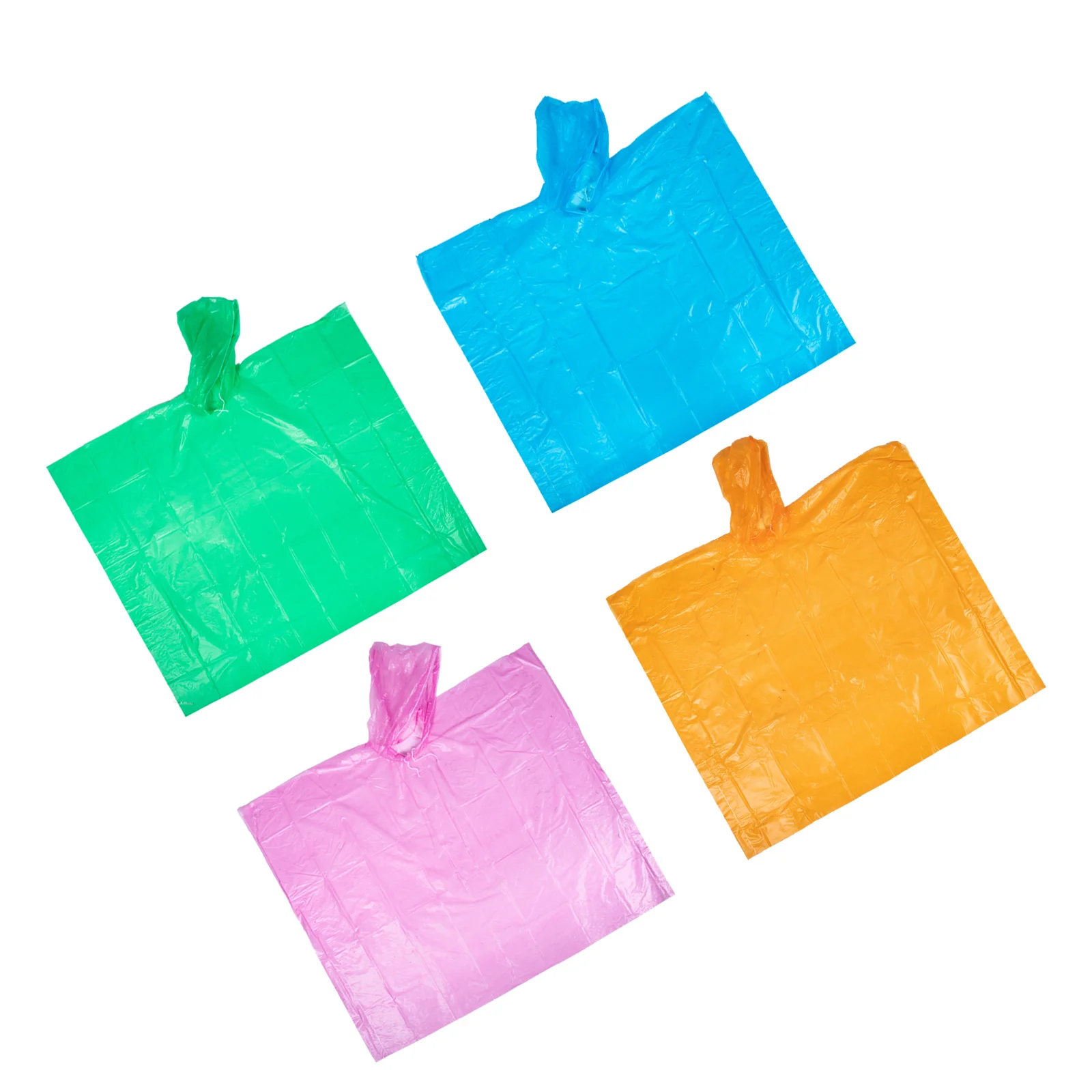 

4Pcs Kids Raincoats Wear-Resistant Peva Portable Rain Capes Convenient Rain Ponchos for School Outdoor Travel Children Accessory