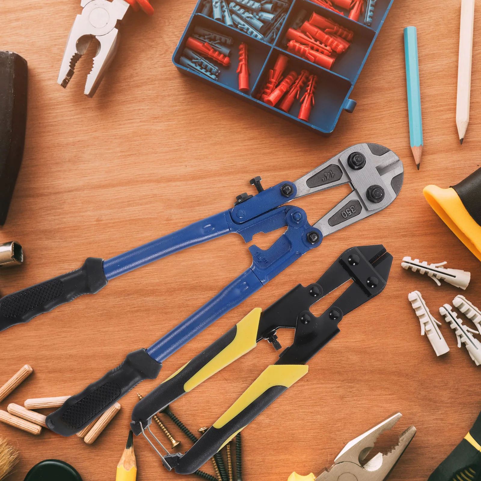 

2pcs Duty Cable Cutter 14 Cutting Tool For Cut Screw Inch Steel Manual Cutting Tool for Wire Bolt Rivet Chain Screw