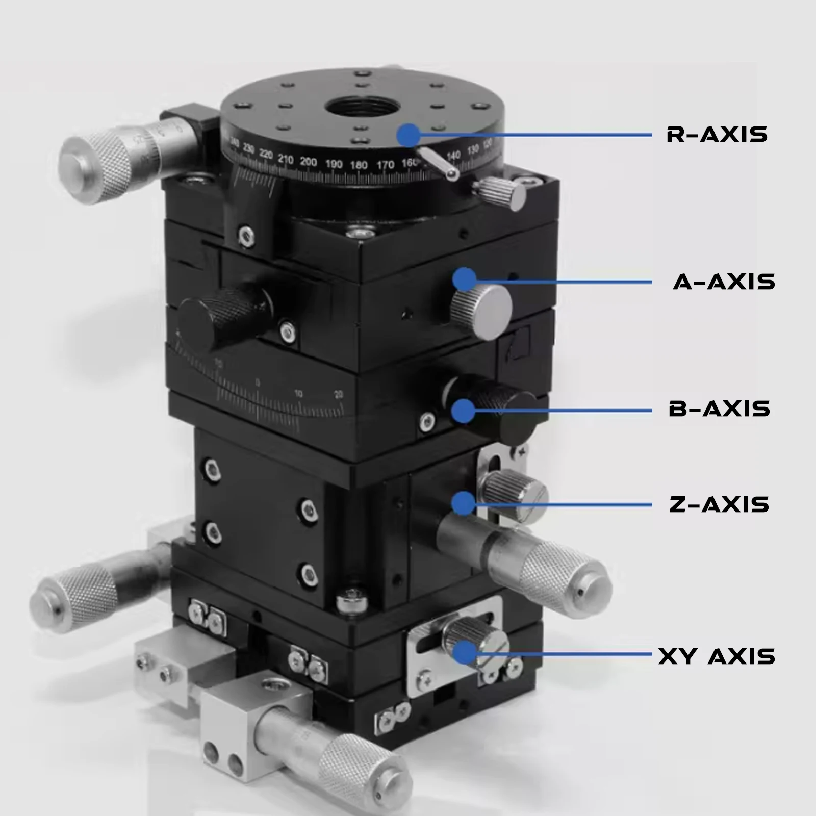 Displacement Slide Actuator Six-axis High-precision Optical Adjustment Stage Aluminium Alloy Combined Manual Compact Test Stand