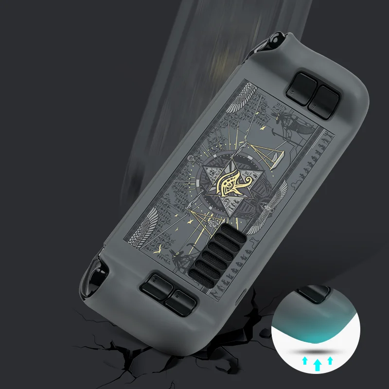 GeekShare-funda protectora para cubierta de vapor, cubierta trasera de disipación de calor, accesorios para consola de juegos, Egipto, El País Misterioso