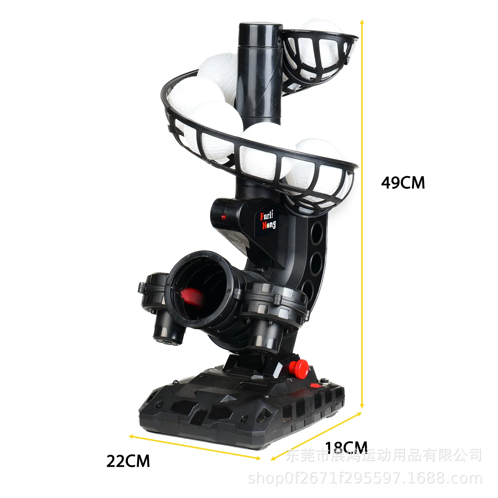 Furlihong 388BH Baseball Service Machine Baseball Throwing Machine Practice Strike Change Ball Automatic Launcher