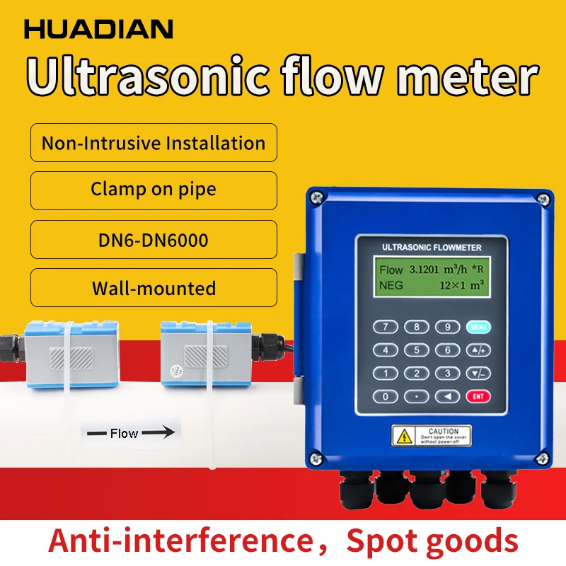 

2inche digital flow meter supplier oil industry wall mounted type wall mounted ultrasonic flow meter for molasses sludge alcohol