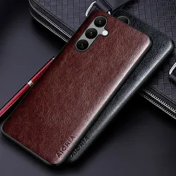 Luxury leather Case for Samsung galaxy A54 A34 A24 A14 5G coque Business solid color Soft TUP&Hard PC Phone cover for galaxy A54