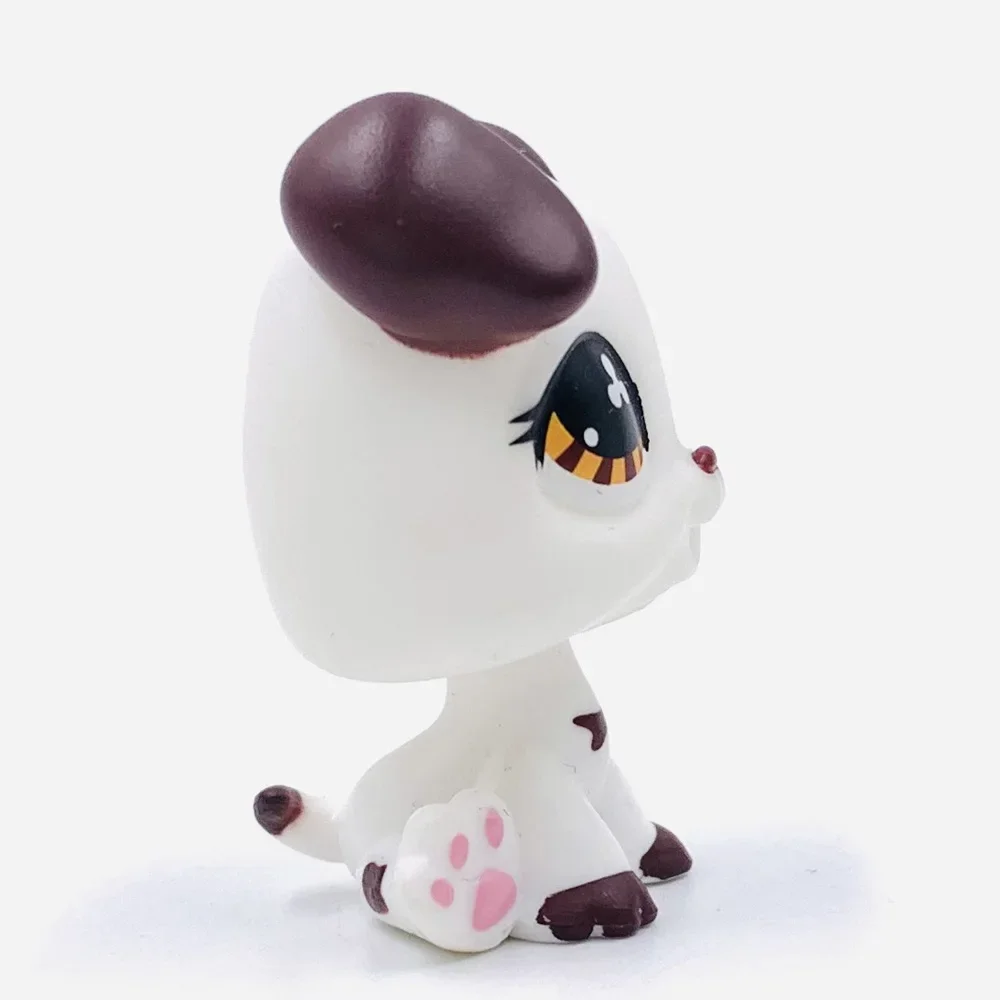 Rare pet 3CM MINI Custom-made Baby Puppy for pet shop Bobble head Toy Great Dane #577 Dog White Body Clover Eyes lps