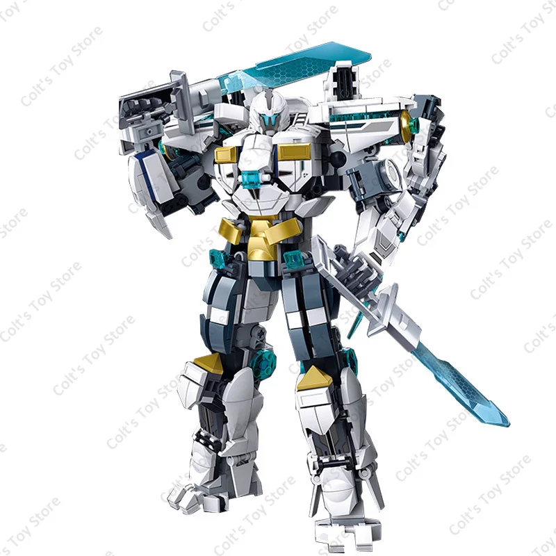 Sluban Pacific Rim Super Mecha Building Blocks Battle Robot Mechanical Warrior Classic Movie Model Bricks Set Toys Kids Gifts