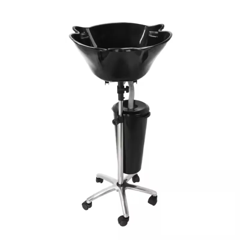 

Wholesale New Designed Portable Hair Wash Black Shampoo Basins Beauty Salon Furniture Barber Shop Hairdressers for Sale