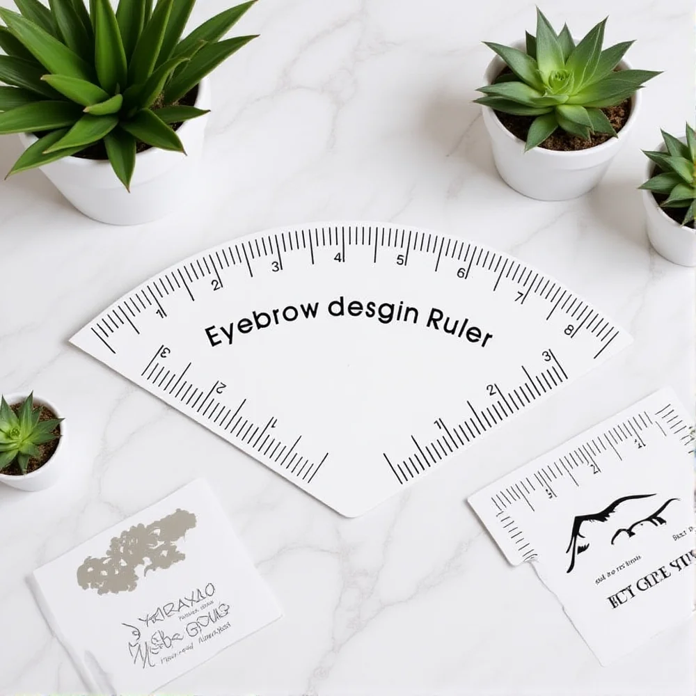 Fast Drawing Eyebrow Design Ruler Microblading Mapping Tool Shaping Permanent Makeup Drawing Guide Ruler Tattoo Supplies Reuse