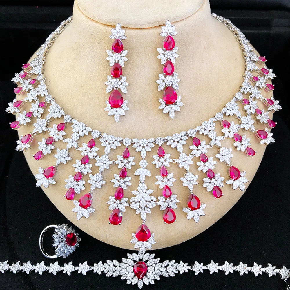 GODKI New Fashion Yellow CZ UAE Dubai Bridal Jewelry Set For Women Wedding Party Nigerian African Necklace Earring Set