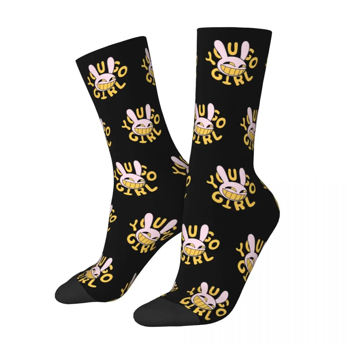 Fashion Male Men Socks The Amazing Digital Circus Funny Jax Sock Polyester Skateboard Women's Socks Spring Summer Autumn Winter